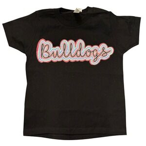 Bulldogs Black Tshirt Youth XS NEW Spirit Tee Georgia Mascot